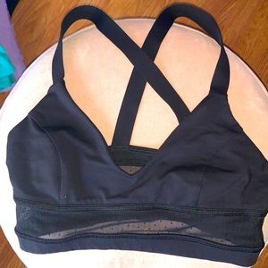 Lululemon polka dot mesh bra